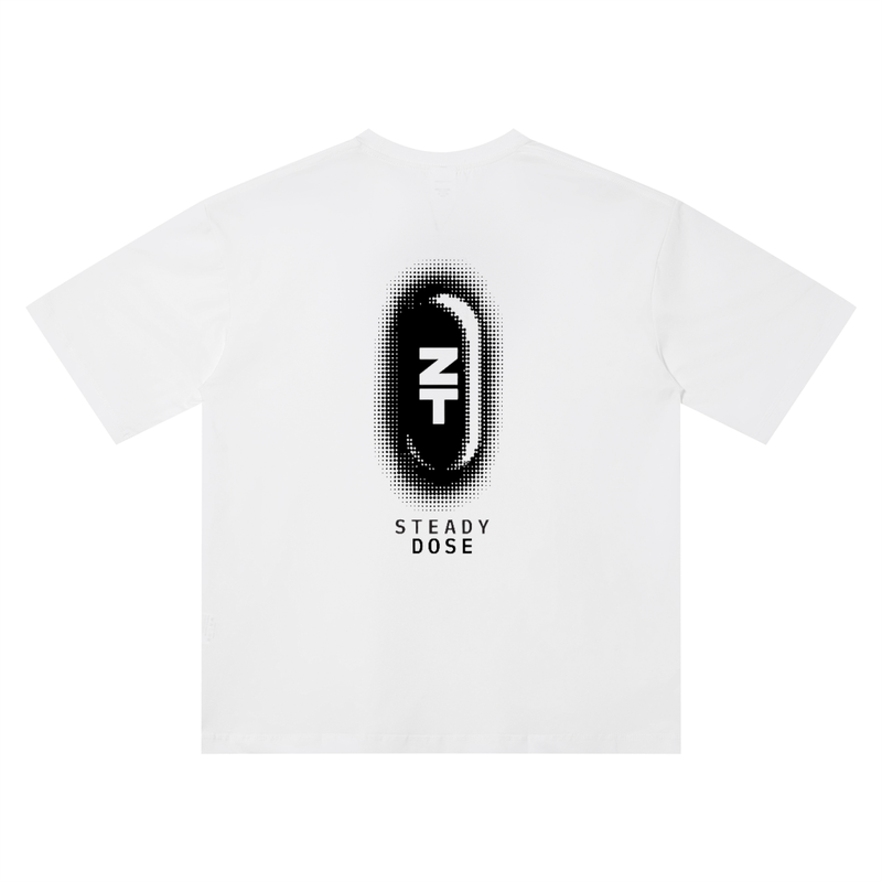 Steady Dose Tee White back