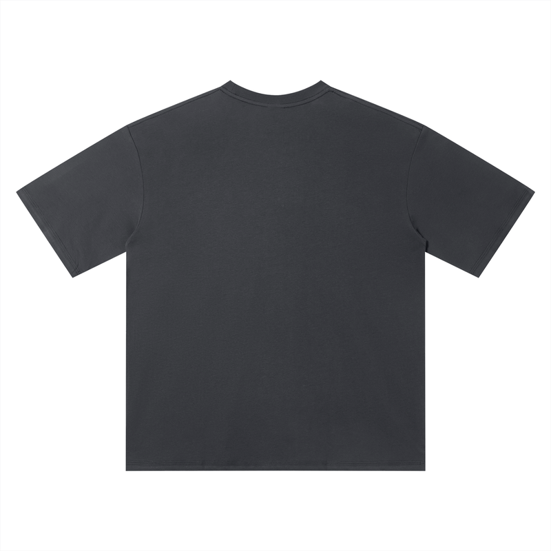 Slow Tee Charcoal back